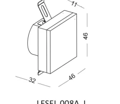 Lampa Schodowa LESEL 008A L (1008A1302) - Elkim Lighting
