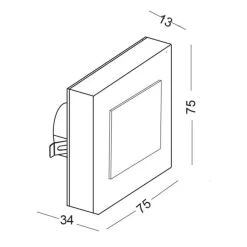 Lampa Schodowa LESEL 008B (1008B2203) - Elkim Lighting