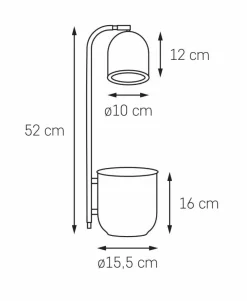 Lampa stojąca BOTANICA kolor Biały (41100101) - KASPA