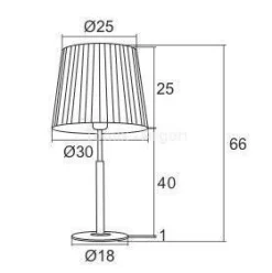 Lampa stołowa 1 pł. ASTI ARGON 3847