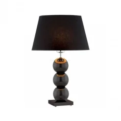 lampa stołowa 1 pł. FUDŻI czarny + czarny 1 x E27/60W ARGON 3623