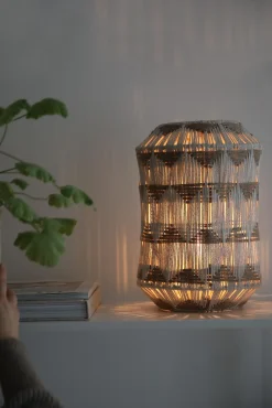 Lampa stołowa ANO z abażurem z bawełny (108825) Markslojd