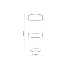 Lampa stołowa BOHO czarna (5567) - TK Lighting