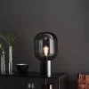 Lampa stołowa BROOKLYN Table 1L 44cm Black/Smoke