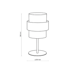 Lampa stołowa CALISTO BLACK (5895) - TK Lighting