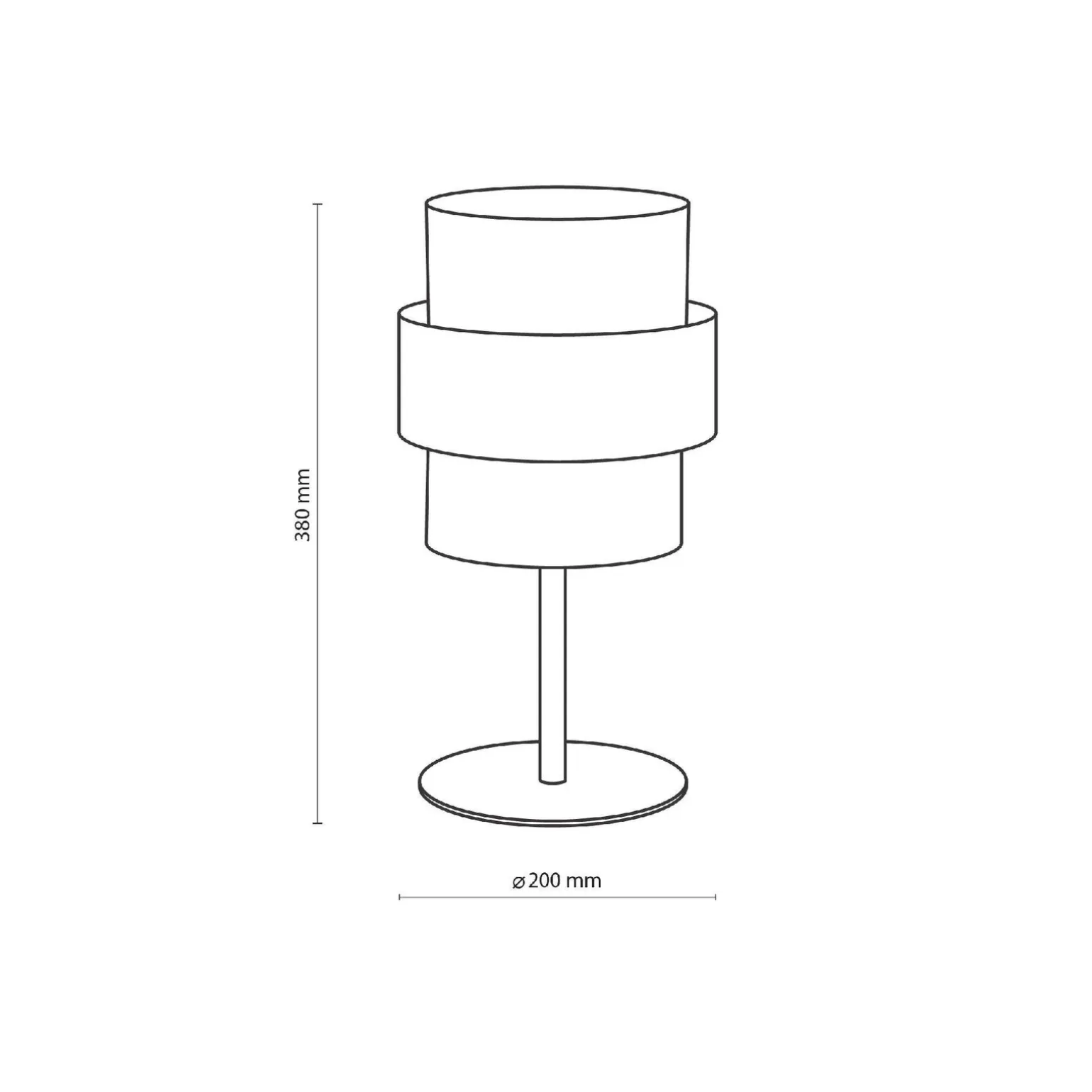 Lampa stołowa CALISTO JUTA (5404) - TK Lighting