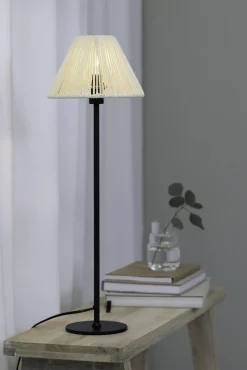 Lampa Stołowa CORDA 1L Black/Beige (108445) - Markslojd