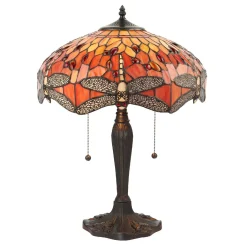 Lampa Stołowa Dragonfly flame (64093) Tiffany