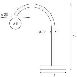 Lampa stołowa ENIGMA zielona (T0059) - MAXLIGHT