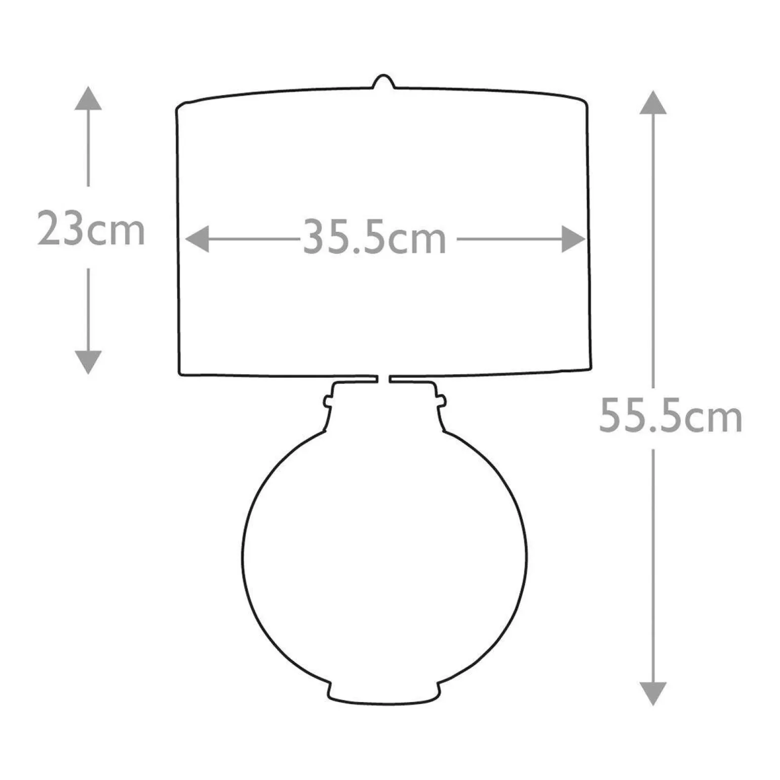 Lampa stołowa Kara (DL-KARA-TL-SMOKE) - Elstead Lighting