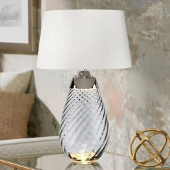 Lampa stołowa Lena (LENA-TL-L-SMOKE-OWSS) - Elstead Lighting