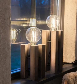 Lampa stołowa LODGE 1L 36cm Stained Brown (108758) Markslojd