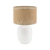 Lampa stołowa MELODY biała / juta (5984) - TK Lighting