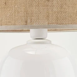 Lampa stołowa MELODY biała / juta (5984) - TK Lighting