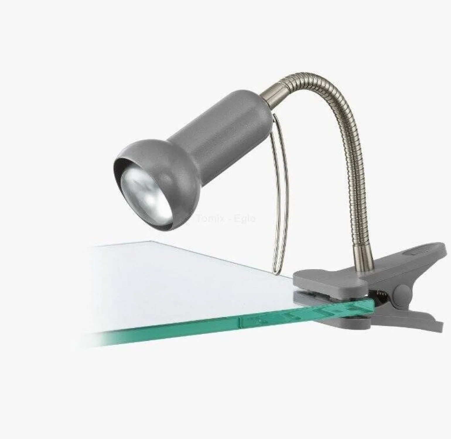 Lampa stołowa na klips FABIO srebrna (81265 - EGLO)