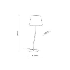 Lampa stołowa NICOLA BROWN 1 S (16027) - TK Lighting