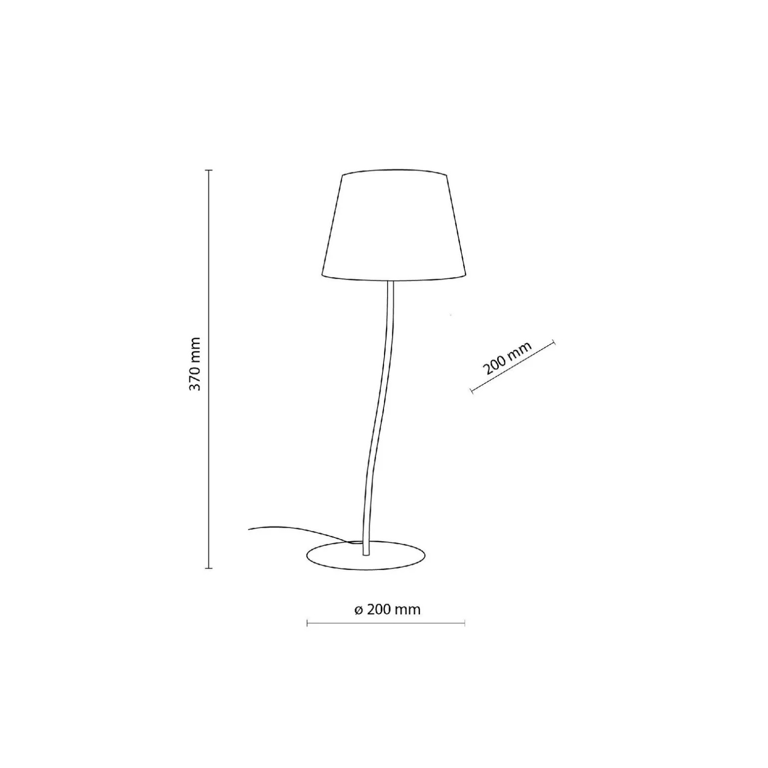 Lampa stołowa NICOLA BROWN 1 S (16027) - TK Lighting