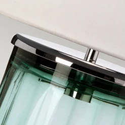 Lampa stołowa Reno - 1 źródło światła - Zielone/ Polerowany nikiel (QN-RENO-GREEN-PN) - Quintiesse