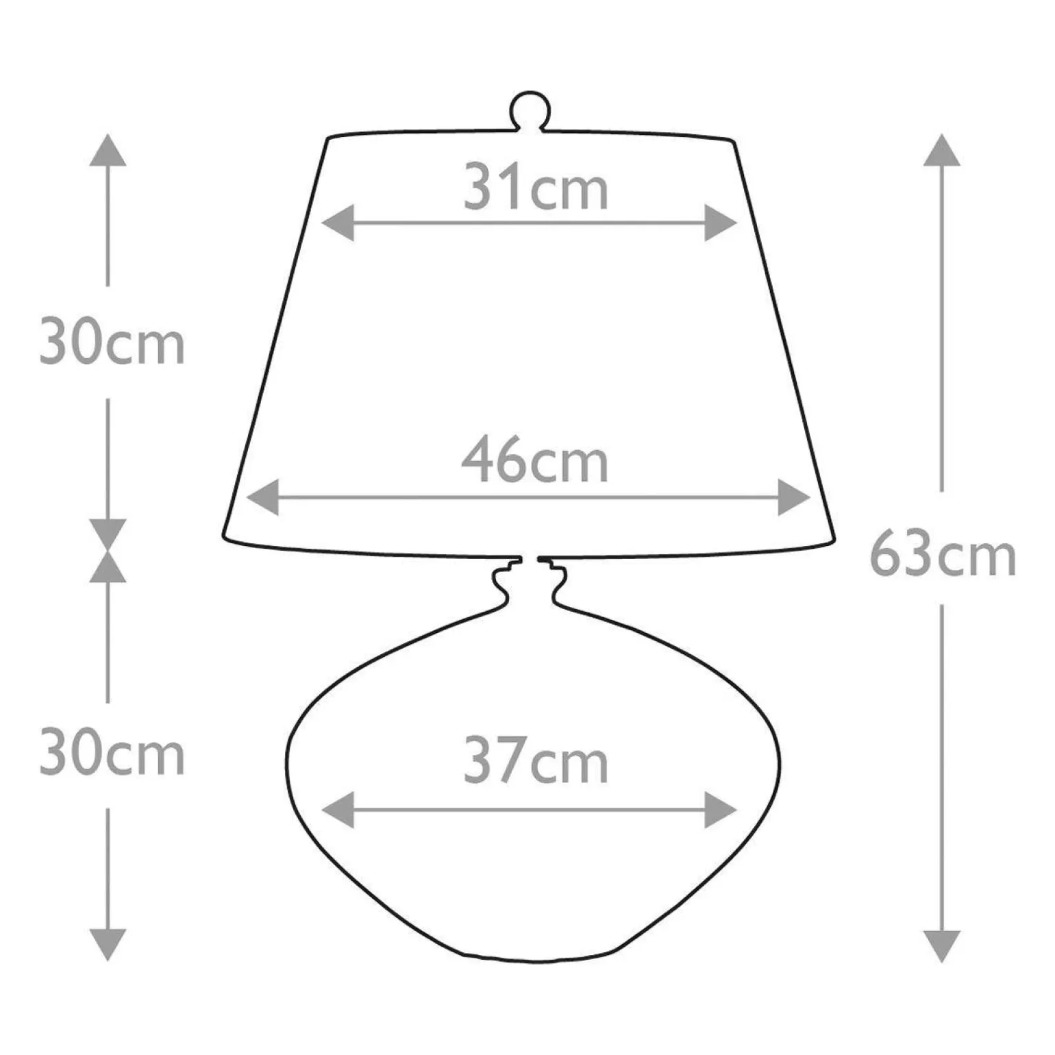 Lampa stołowa Rib Pumpkin (RIB-PUMPKIN-TL) - Elstead Lighting