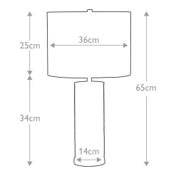 Lampa stołowa Ripple (RIPPLE-TL-WHT) - Elstead Lighting