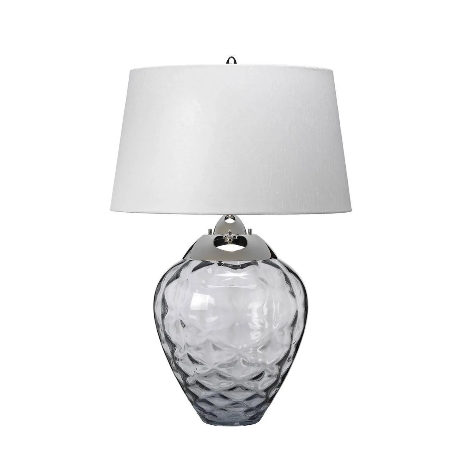 Lampa stołowa Samara - 2 źródła światła - Przydymione szkło (QN-SAMARA-TL-SMK) - Quintiesse