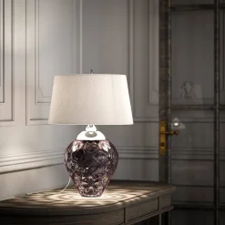 Lampa stołowa Samara - 2 źródła światła - Śliwkowa (QN-SAMARA-TL-PLM) - Quintiesse