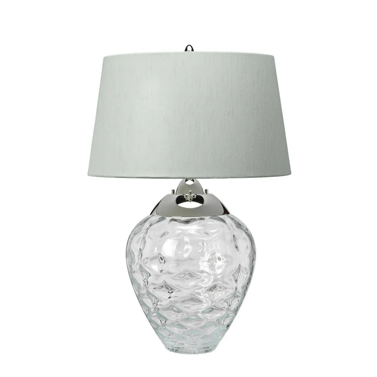 Lampa stołowa Samara - 2 źródła światła - Bezbarwne szkło (QN-SAMARA-TL-CLR) - Quintiesse