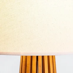 Lampa stołowa Slatted (QN-SLATTED-TL-TEAK) - Quintiesse