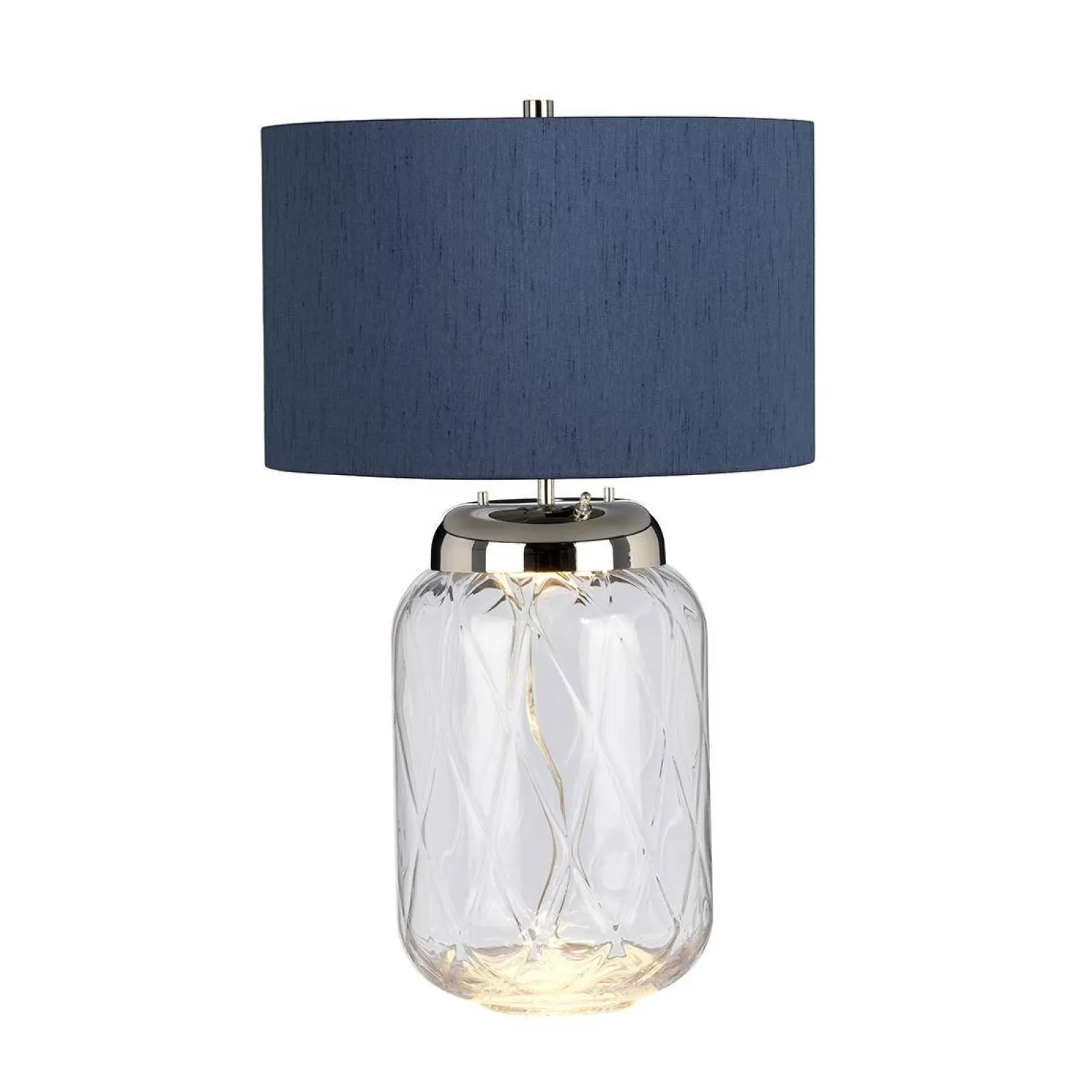 Lampa stołowa Sola - 2 źródła światła - Niebieski abażur (QN-SOLA-TL-L-BLU) - Quintiesse