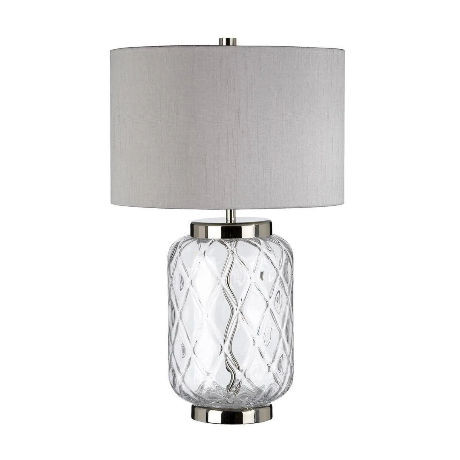 Lampa stołowa Sola - 1 źródło światła - Srebrny abażur (QN-SOLA-TL-S) - Quintiesse