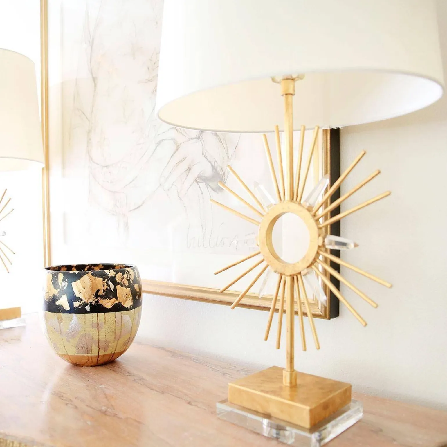 Lampa stołowa Sun King (GN-SUN-KING-TL) - Elstead Lighting