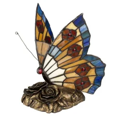 Lampa stołowa Tiffany Animal Lamps (QZ-OBUTTERFLY-TL) - Elstead Lighting