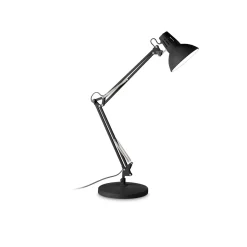 Lampa stołowa WALLY Czarny (WALLY_TL1_TOTAL_BLACK) - Ideal Lux