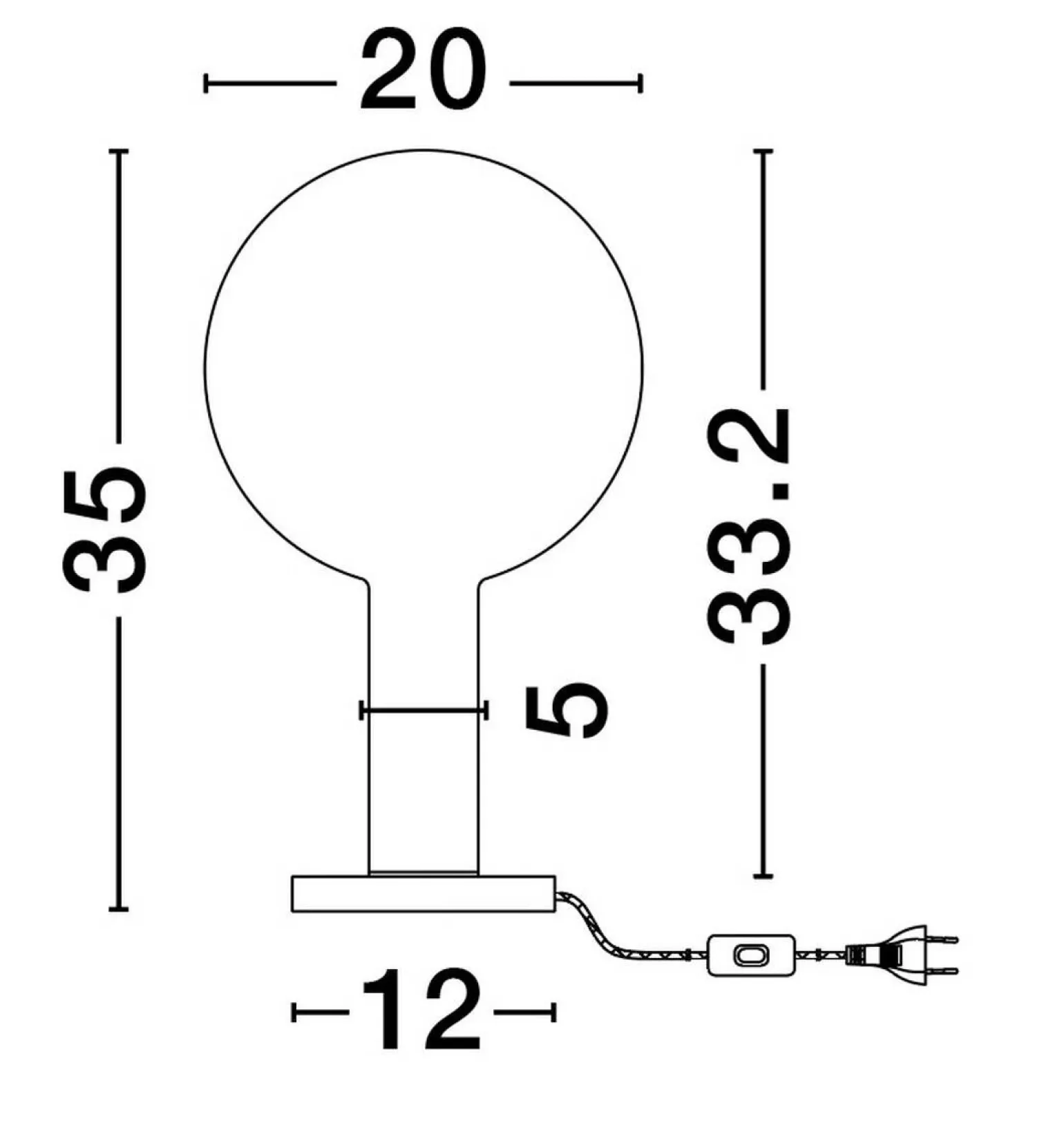 Lampa stołowa wewnętrzna JAVIER (LE44482) - Luces Exclusivas