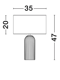 Lampa stołowa wewnętrzna TUMARAPI (LE44961) - Luces Exclusivas