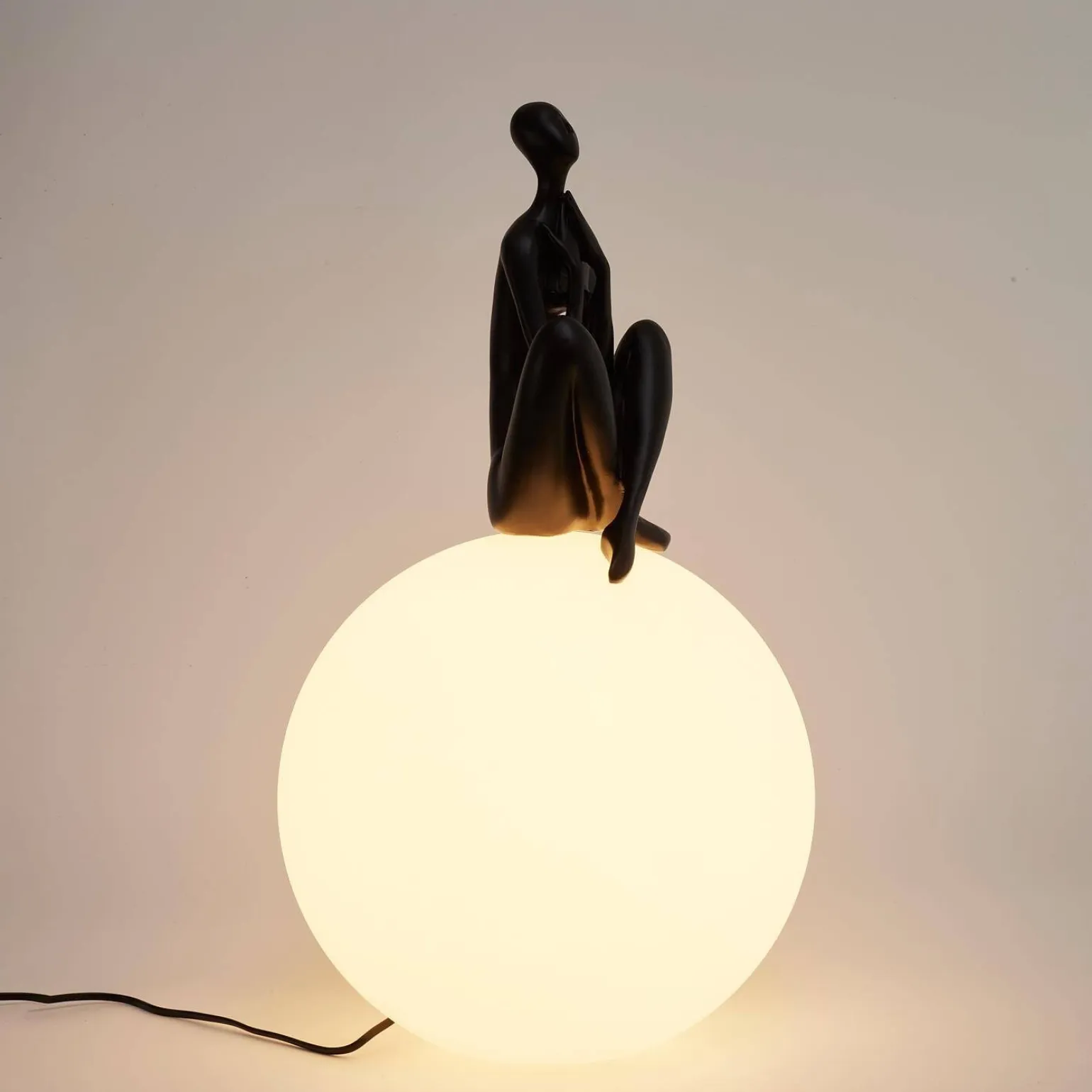 Lampa stołowa WOMAN-3 czarna 35 cm (ST-6020-C black) - Step into Design