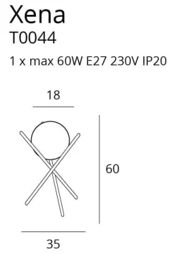Lampa stołowa XENA (T0044) - MAXlight