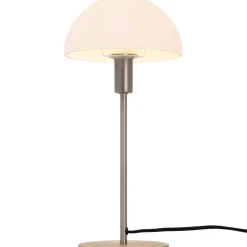 Lampa stołowa ze szklanym kloszem ELLEN Nordlux E14 40W Metal Stal szczotkowana