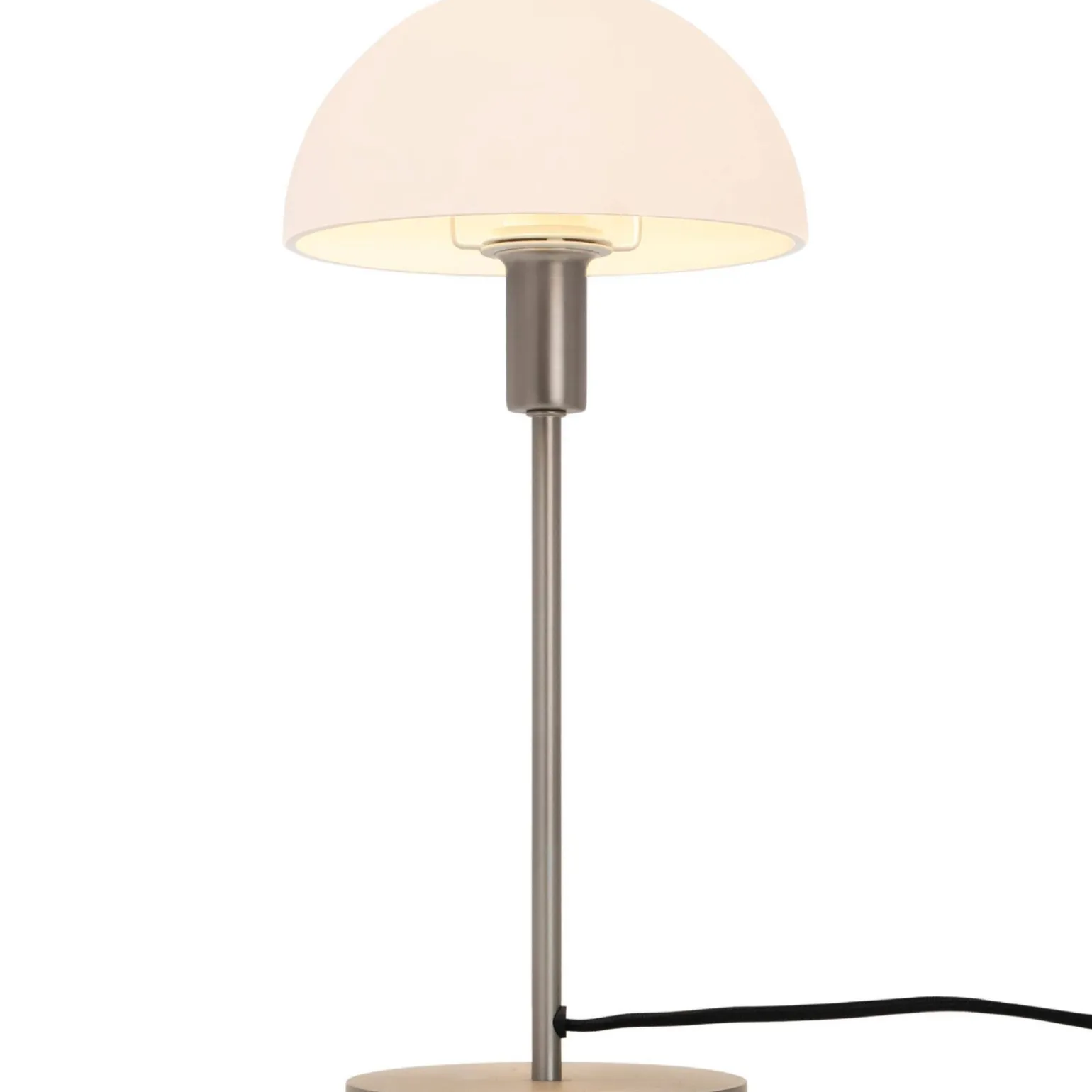 Lampa stołowa ze szklanym kloszem ELLEN Nordlux E14 40W Metal Stal szczotkowana