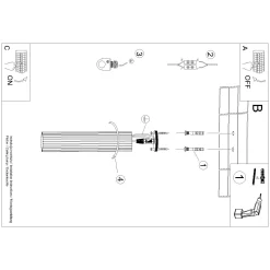 Lampa sufitowa KARBON 30 taupe (SL.1778) - Sollux Lighting
