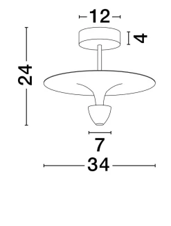 LAMPA SUFITOWA UCURENA (LE44638) - Luces Exclusivas