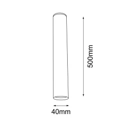Lampa sufitowa Yabu 50 - Biały (500 mm) (1091) - Shilo