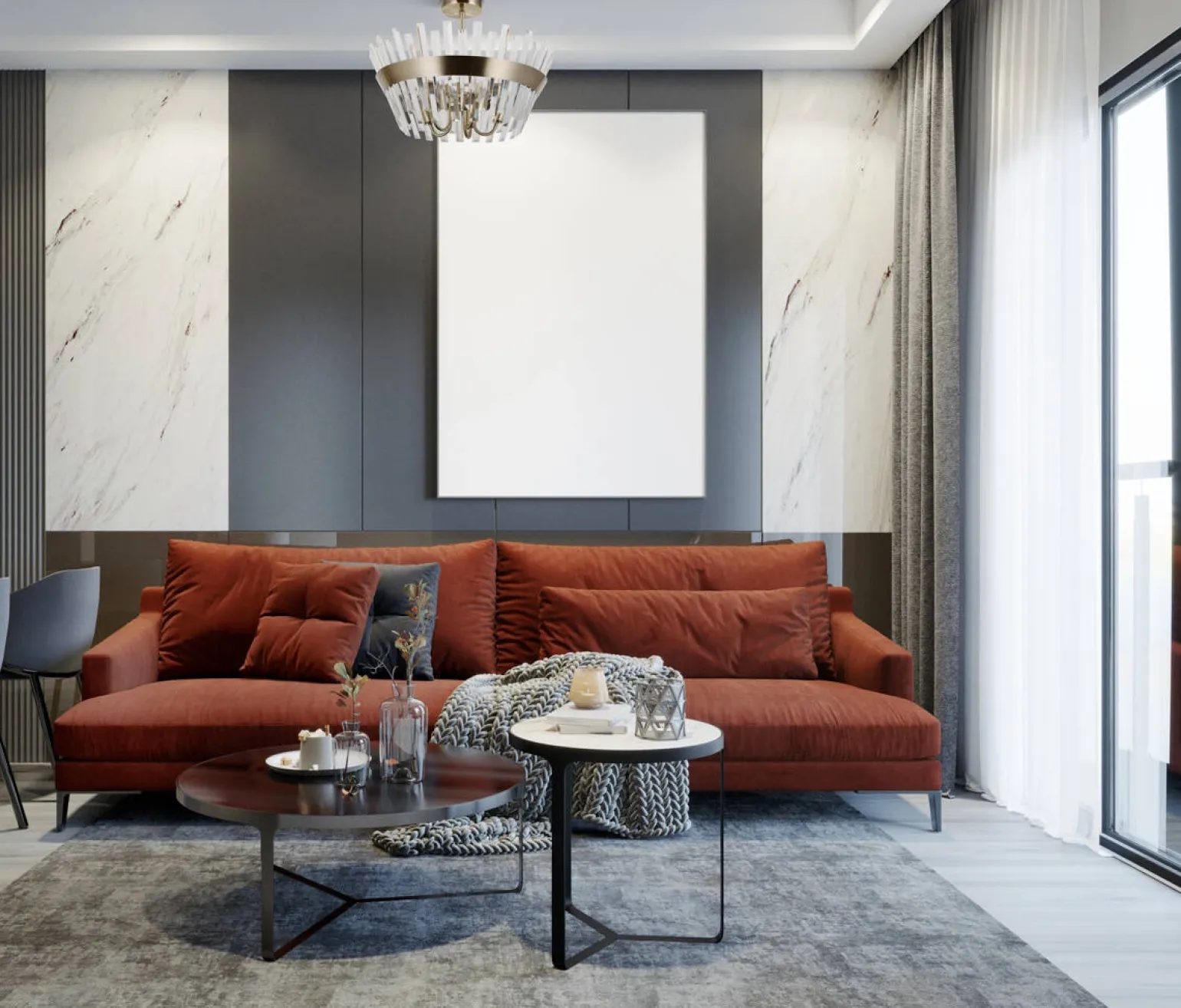 Lampa sufitowa Altoya (PND-22450-5-ABR) - Italux