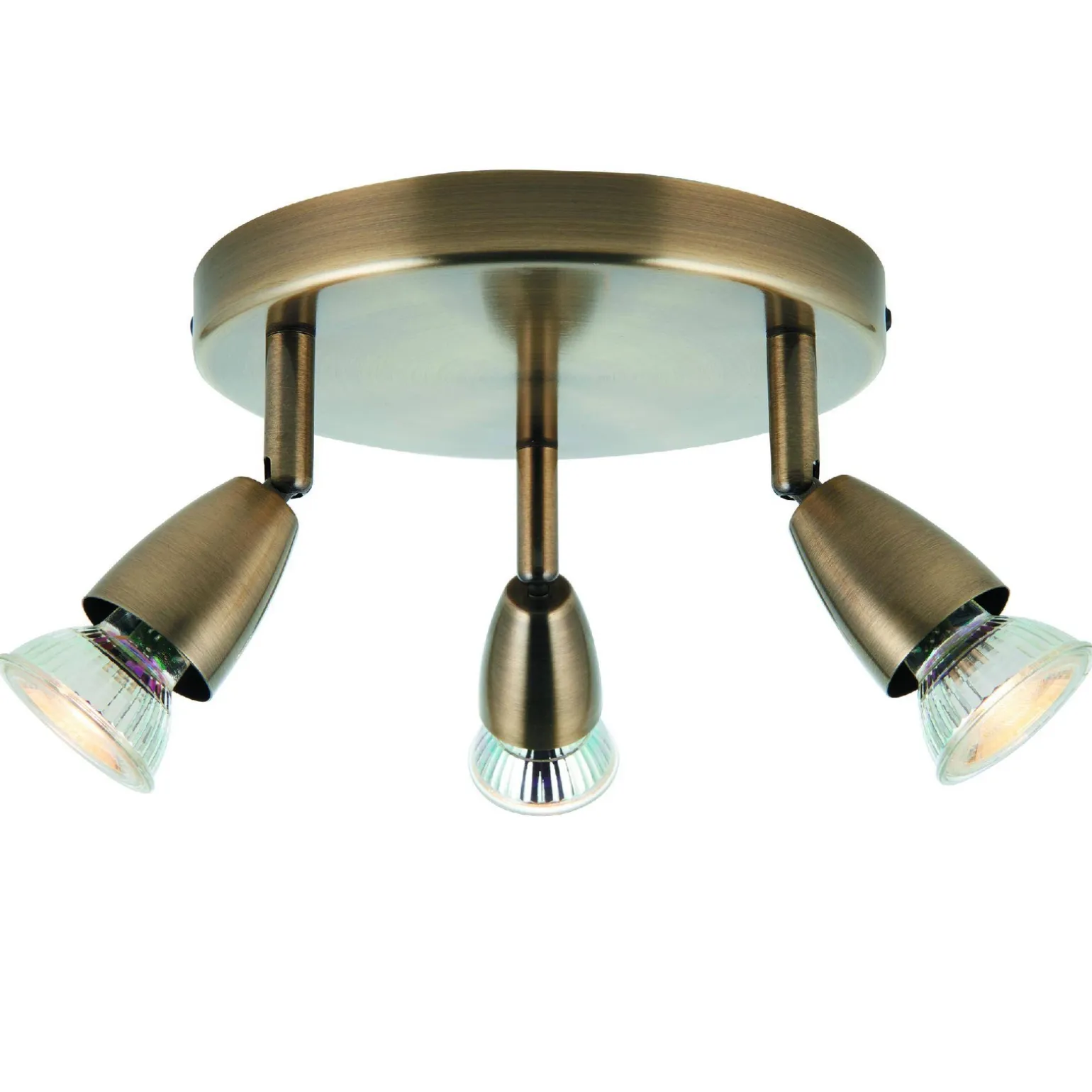 Lampa sufitowa Amalfi 3lt round antique brass 35W (60997) - Saxby