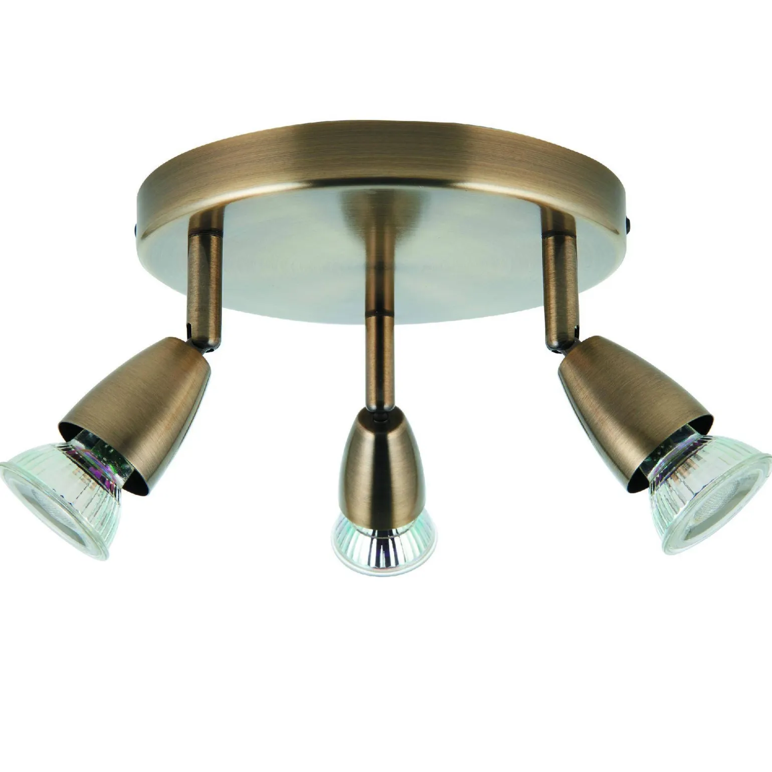 Lampa sufitowa Amalfi 3lt round antique brass 35W (60997) - Saxby