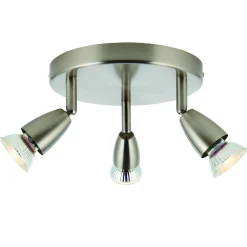 Lampa sufitowa Amalfi 3lt round satin nickel 35W (G2523413) - Saxby