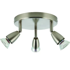 Lampa sufitowa Amalfi 3lt round satin nickel 35W (G2523413) - Saxby