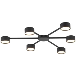 Lampa sufitowa AVIA czarna 6 PŁ (4692) - TK Lighting