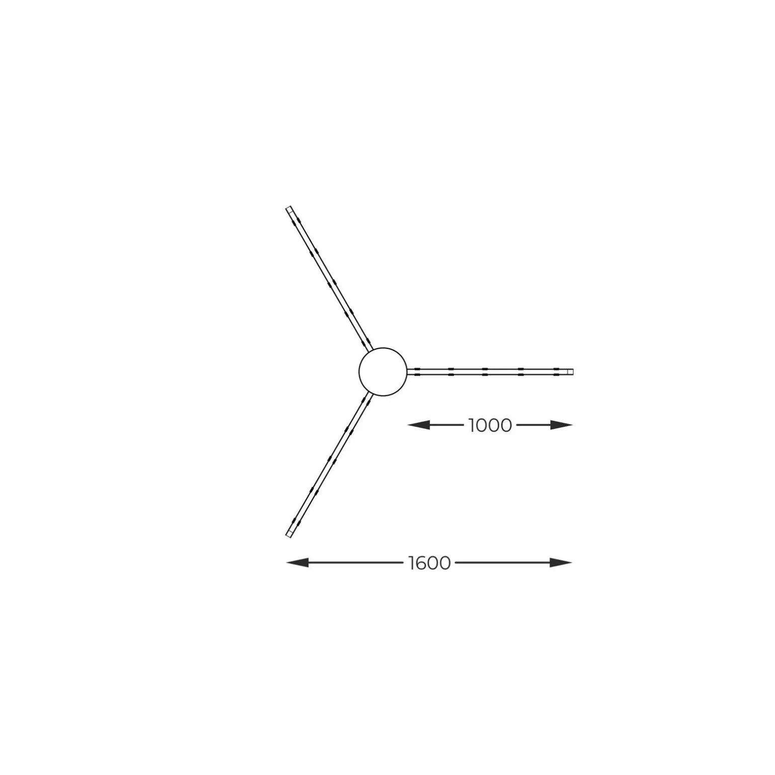 Lampa sufitowa BALBO czarna (20008-3X1BK) - Zuma Line