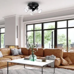 Lampa sufitowa BEST BLACK (round) (ML9973) - Milagro